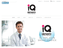 Tablet Screenshot of iqimplantsusa.com